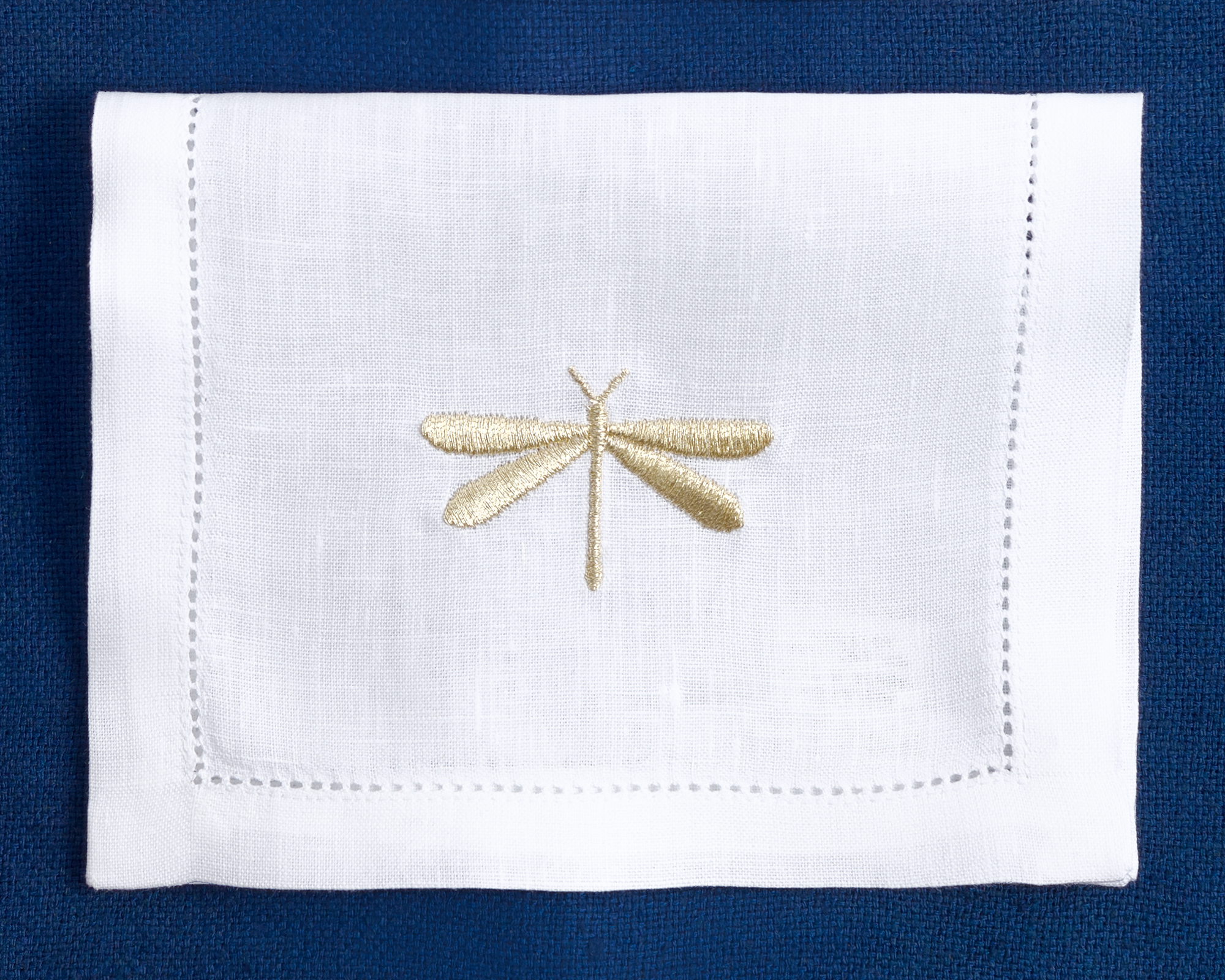 Table - Drink Placemat - Golden Dragonflies