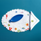 Table - Placemat - Oval Shaped Corals & Fishes