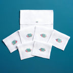 Table - Drink Placemat - Exotic Fishes (Hand-Embroidered)