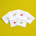 Bonbons - Cocktail Napkins — hand-embroidered Italian linen cocktail napkin | Maison Alia