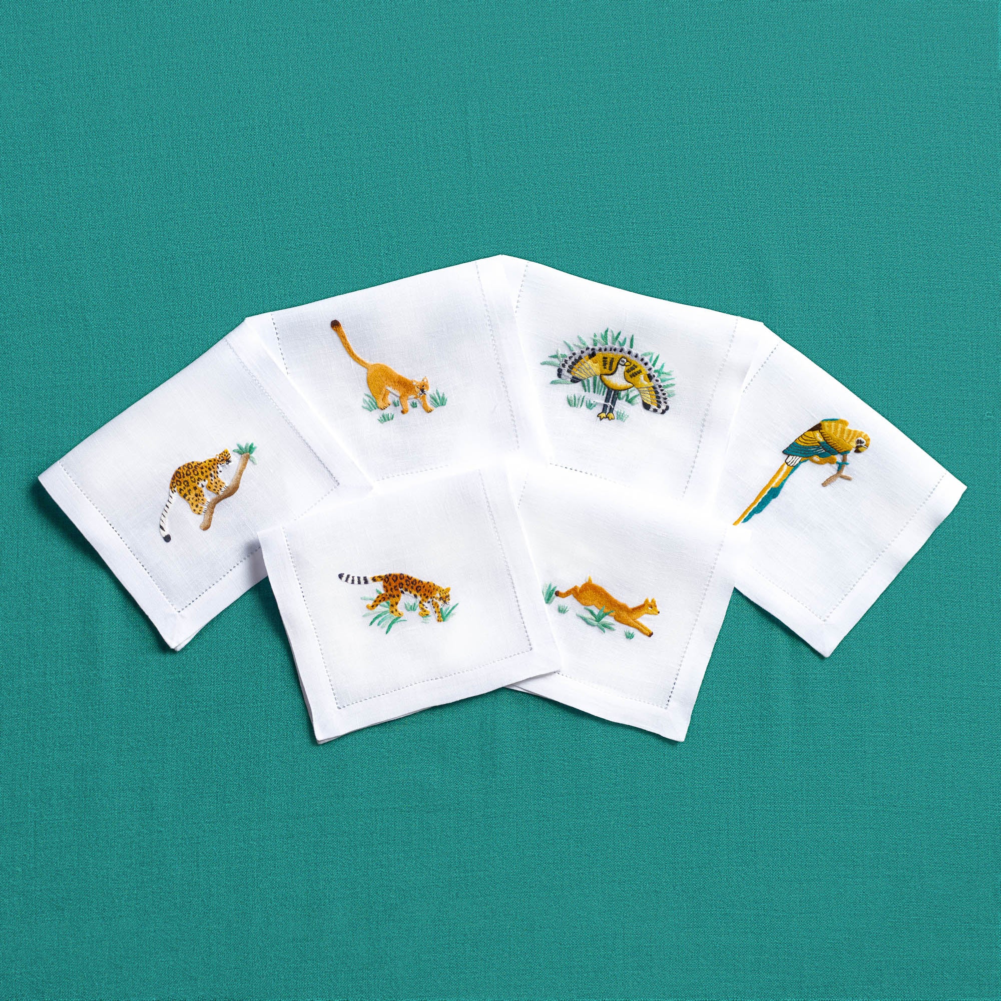 Table - Drink Placemat - Waza (Hand-Embroidered)