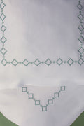 Losanges Verts — embroidered bed linen set | Maison Alia