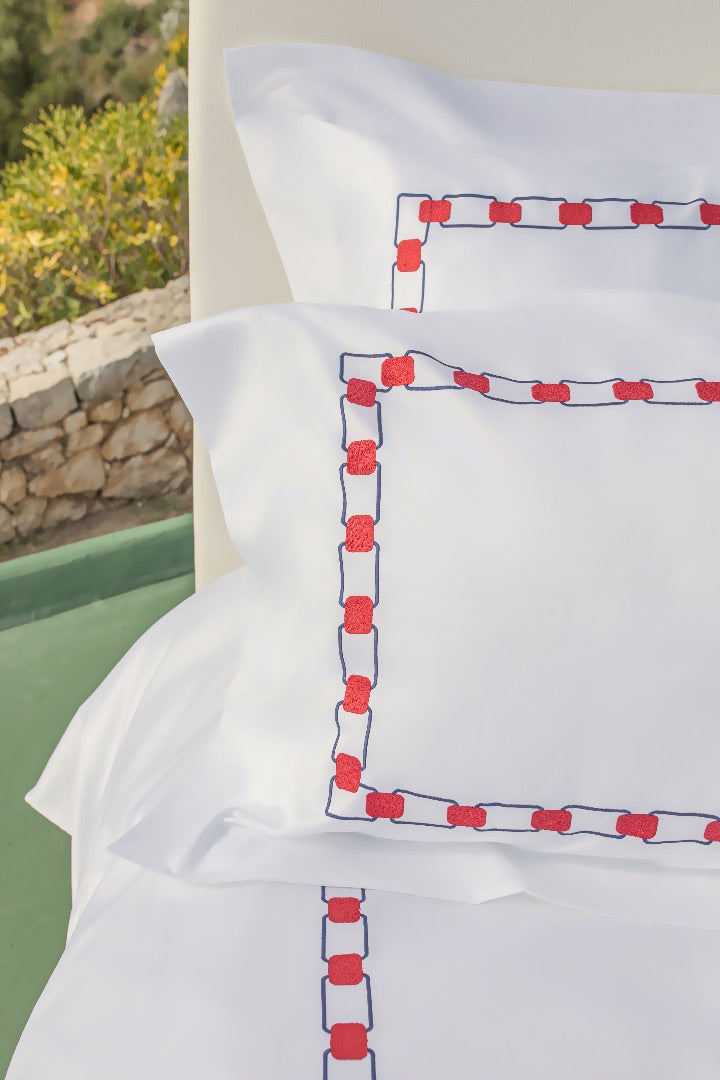 Geometria Rossa e Blu - Bed Set