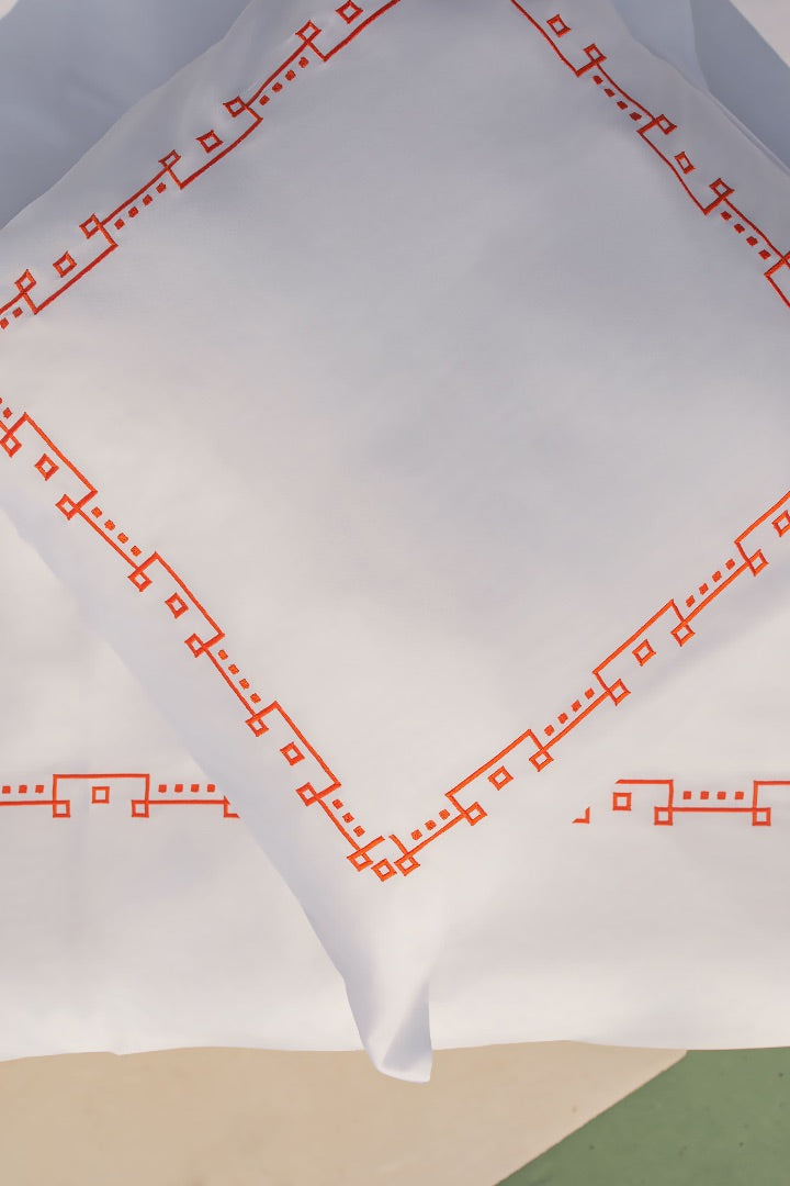 Geometria Arancione - Bed Set