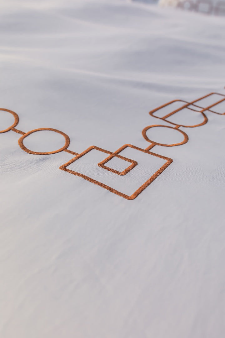 Carrés et Cercles Dorés - Bed Set