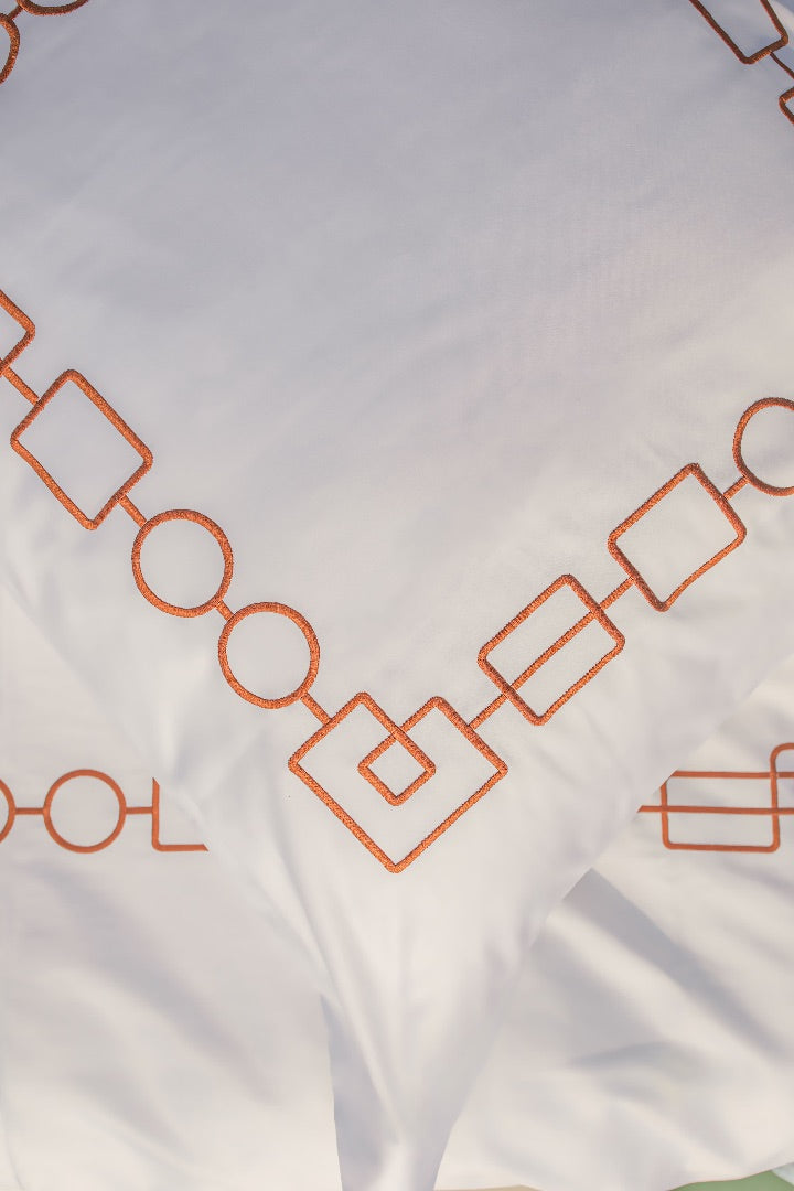 Carrés et Cercles Dorés - Bed Set