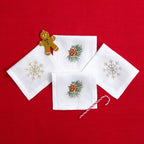 Table - Drink Placemat - Pine Cones & Silver Sparkles