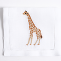 Savanna - Cocktail Napkins — hand-embroidered Italian linen cocktail napkin | Maison Alia