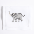 Savanna - Cocktail Napkins — hand-embroidered Italian linen cocktail napkin | Maison Alia