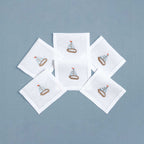Table - Drink Placemat - Sailboats Classic (Hand Embroidered)