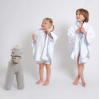 Kids - Bath Collection - Ponchos (Light Blue Piping & Dragonfly)