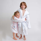 Kids - Bath Collection - Bathrobes (Pink Piping & Fish)