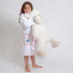 Kids - Bath Collection - Bathrobes (Pink Piping & Fish)