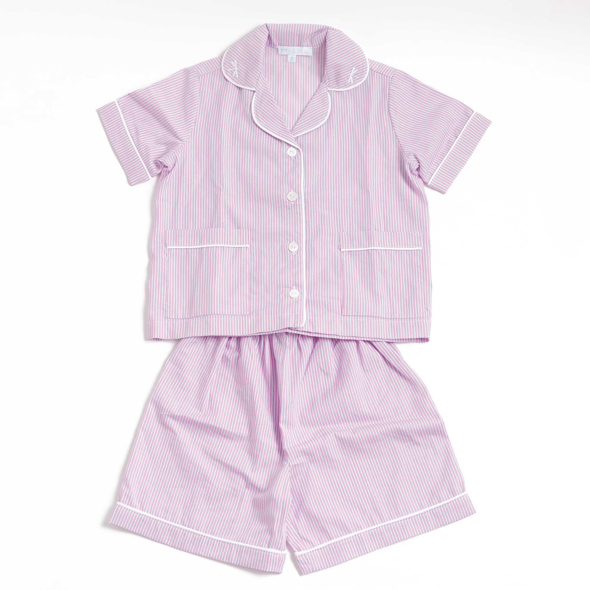 Kids - Pyjama Collection - Blue & Pink Stripes (Dragonflies)