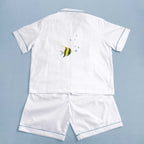 Kids - Pyjama Collection - Light Blue Piping (Fish)