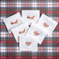 Santa Claus - Cocktail Napkins — hand-embroidered Italian linen cocktail napkin | Maison Alia