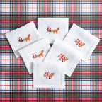 Table - Drink Placemat - Santa Claus (Hand Embroidered)