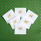 Table - Drink Placemat - Deer (Hand Embroidered)