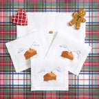 Table - Drink Placemat - Chalets (Hand Embroidered)
