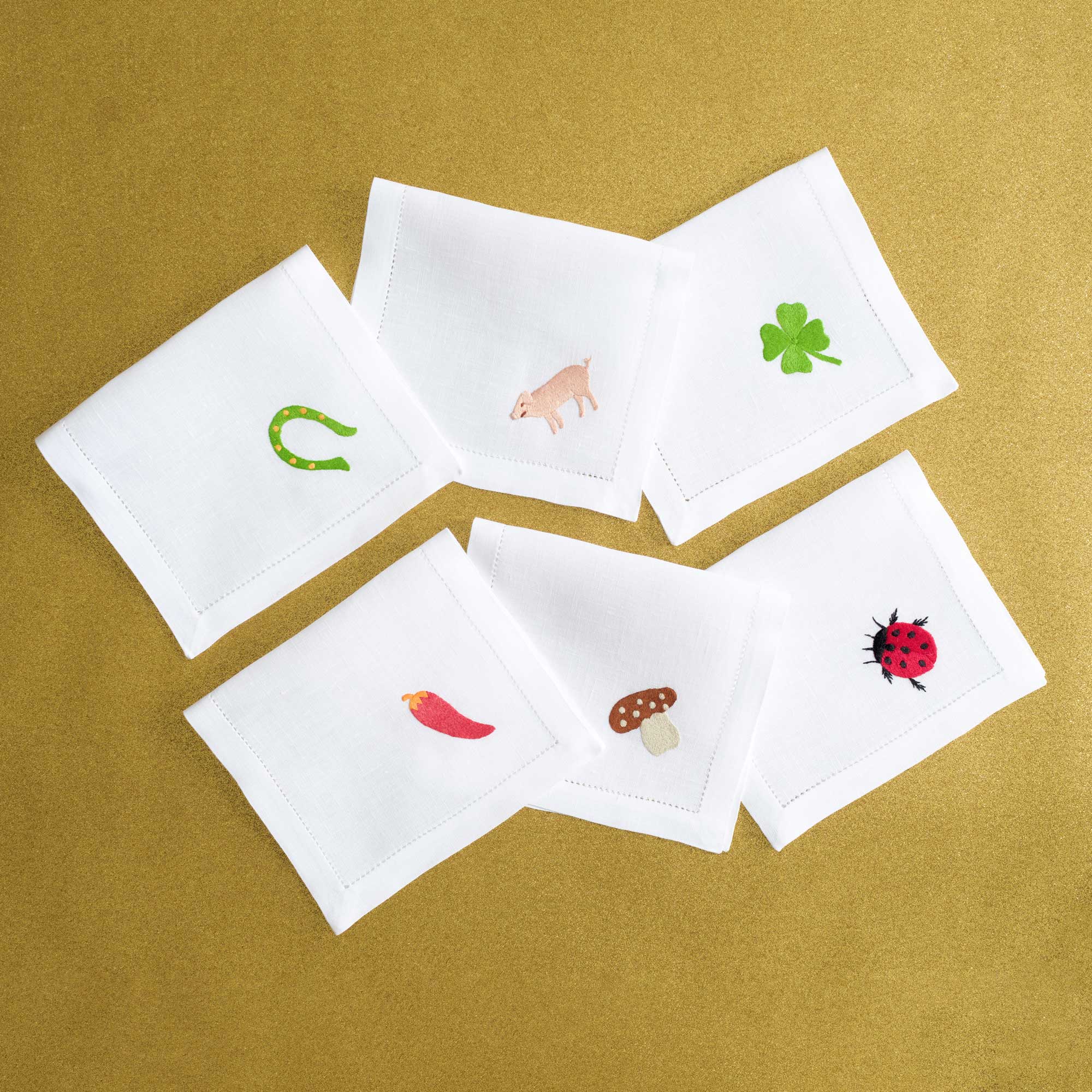 Table - Drink Placemat - Lucky Charms (Hand Embroidered)