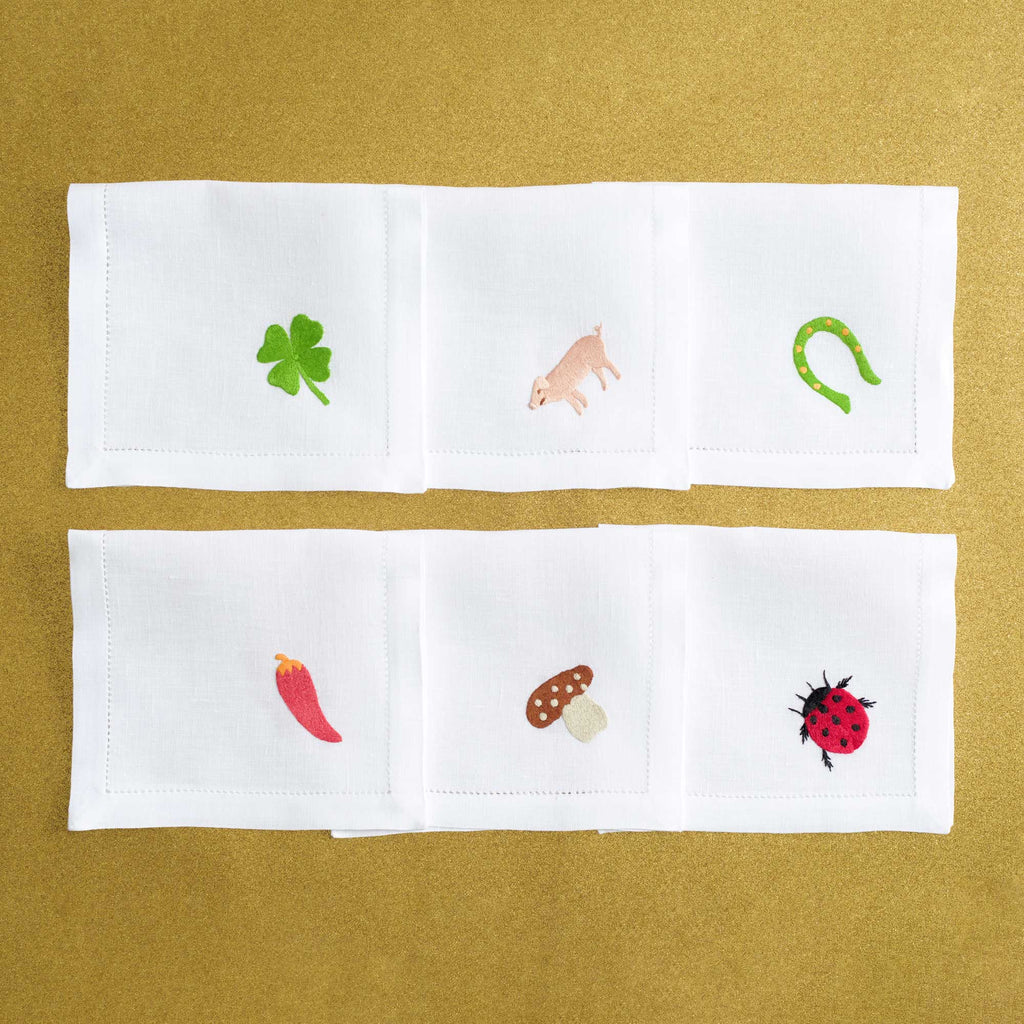 Table - Drink Placemat - Lucky Charms (Hand Embroidered)