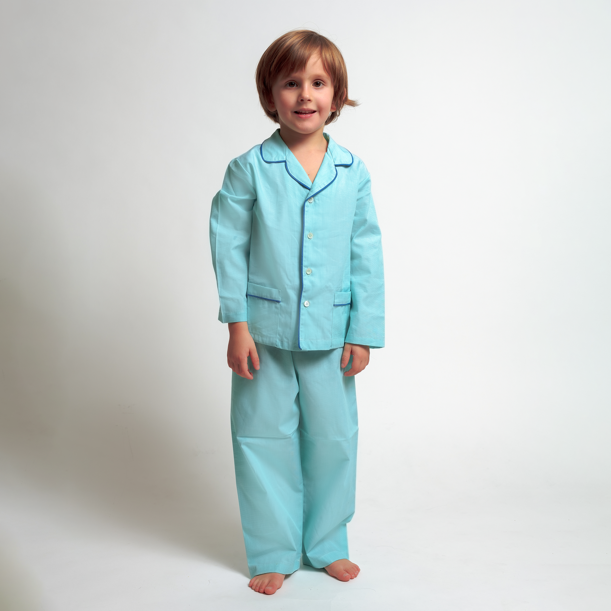 Kids - Pyjama Collection - Turquoise Cotton