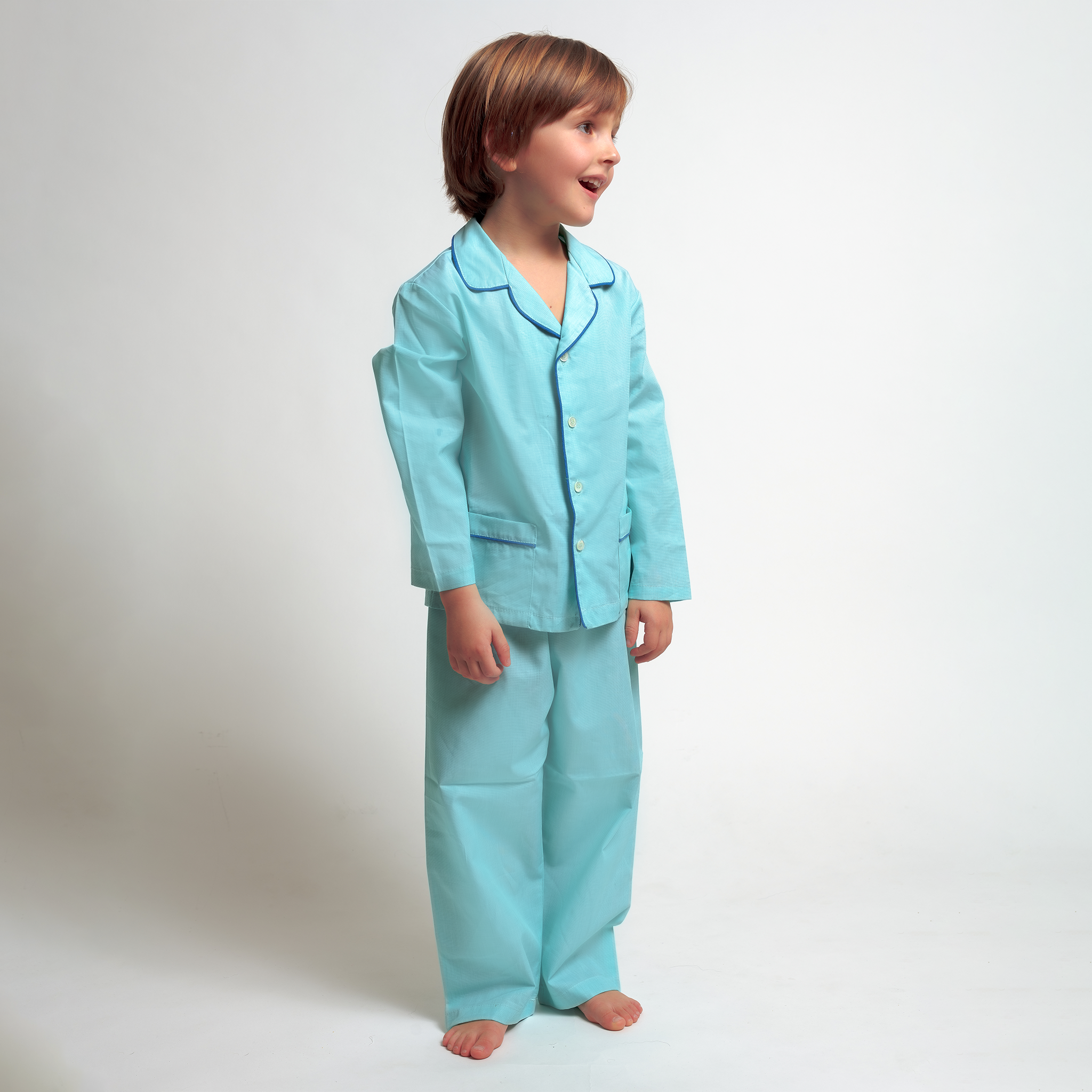 Kids - Pyjama Collection - Turquoise Cotton