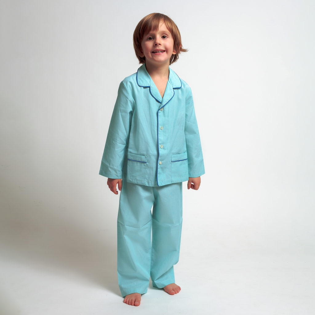 Kids - Pyjama Collection - Turquoise Cotton