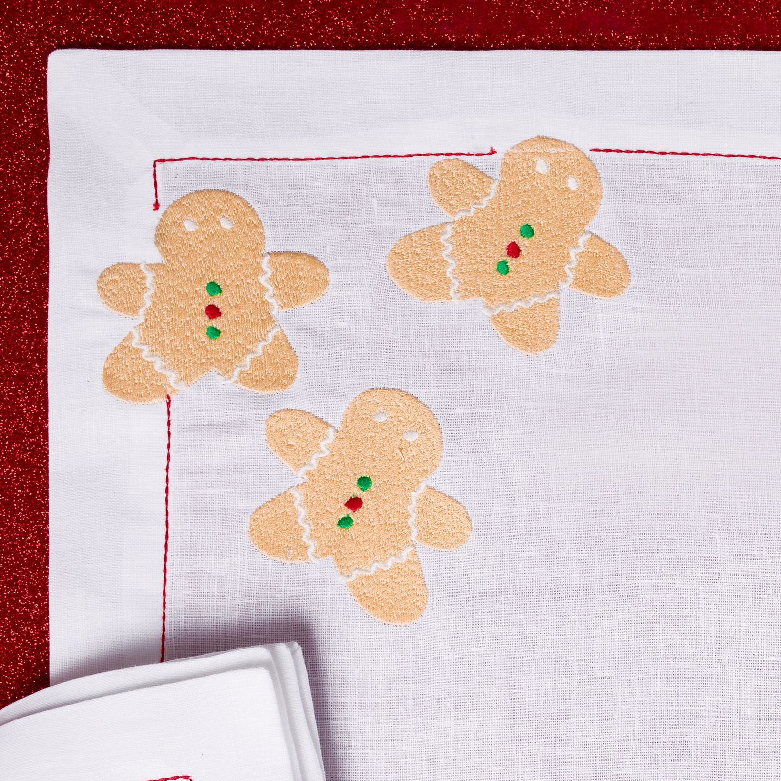 Gingerbread Men (Placemat + Napkin)