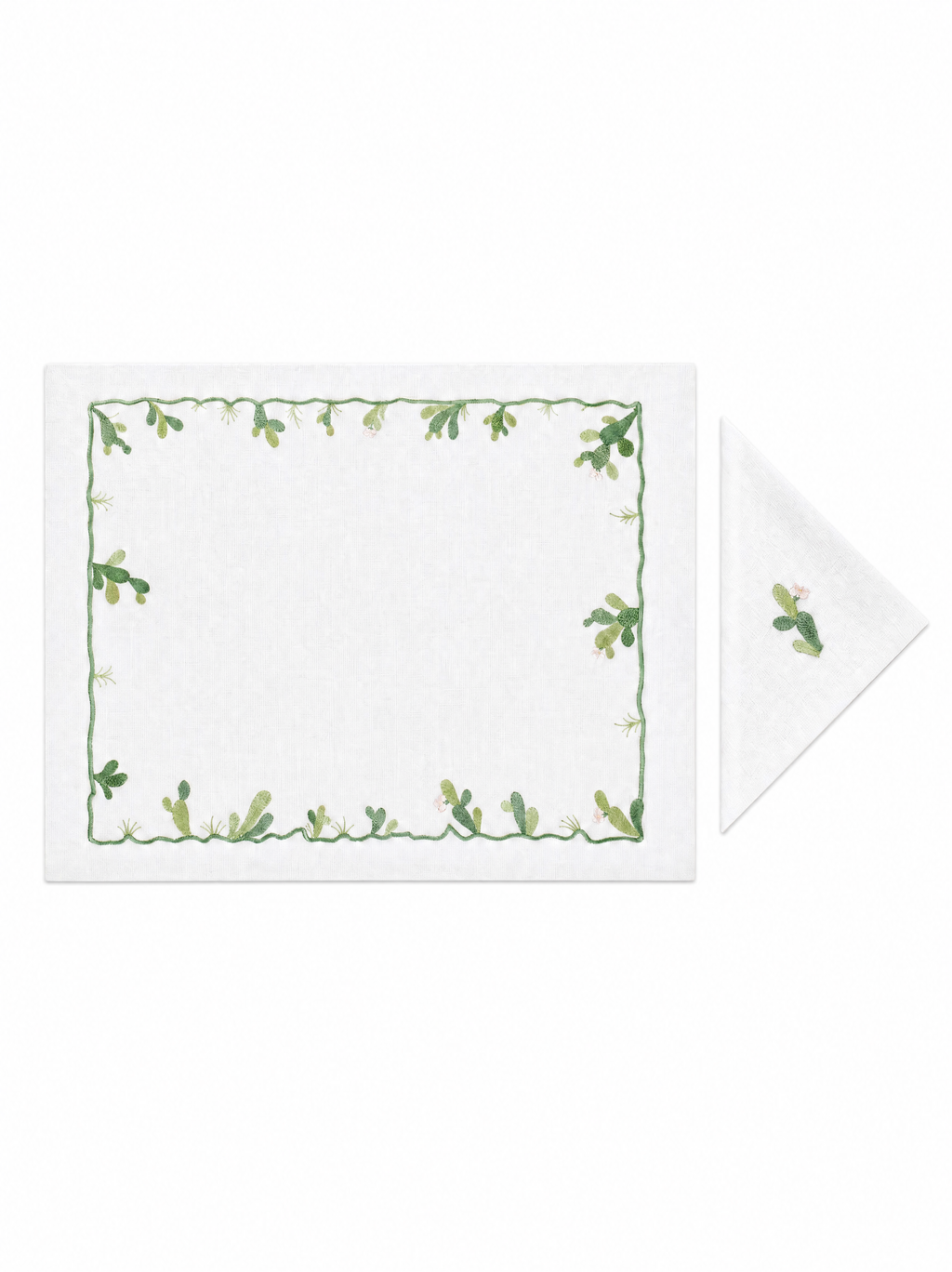 Cactus Verts (Placemat + Napkin)
