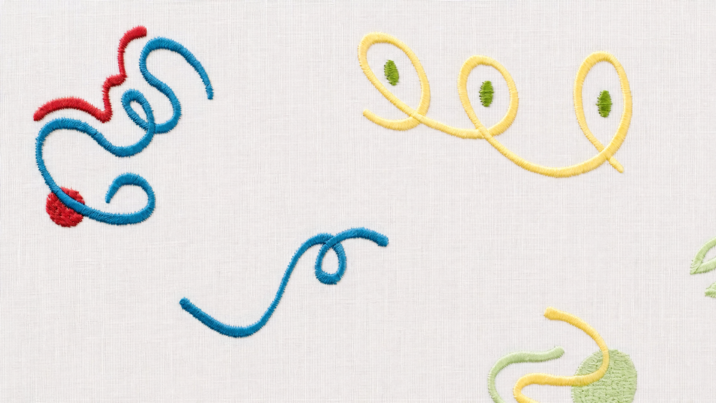 Confetti Coloré (Placemat + Napkin) — hand-embroidered Italian linen placemat & napkin set | Maison Alia