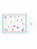 Confetti Coloré (Placemat + Napkin) — hand-embroidered Italian linen placemat & napkin set | Maison Alia