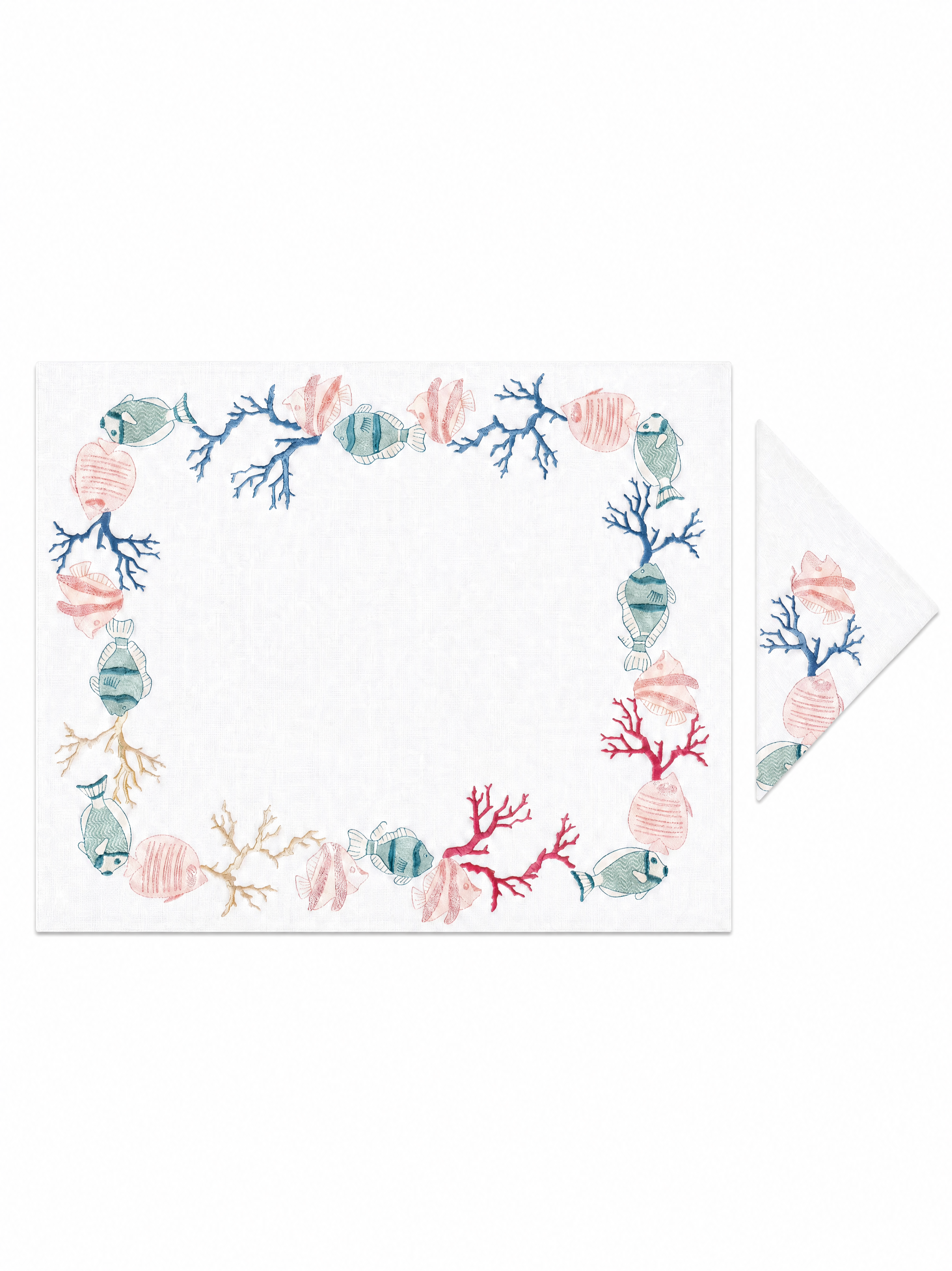 Poissons et Coraux (Placemat + Napkin)
