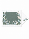 Jardin Vert (Placemat + Napkin) — hand-embroidered Italian linen placemat & napkin set | Maison Alia