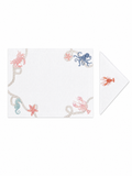 Fonds Marins (Placemat + Napkin) — hand-embroidered Italian linen placemat & napkin set | Maison Alia