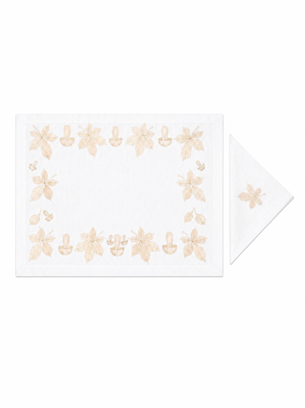 Fleurs Dorées (Placemat + Napkin)