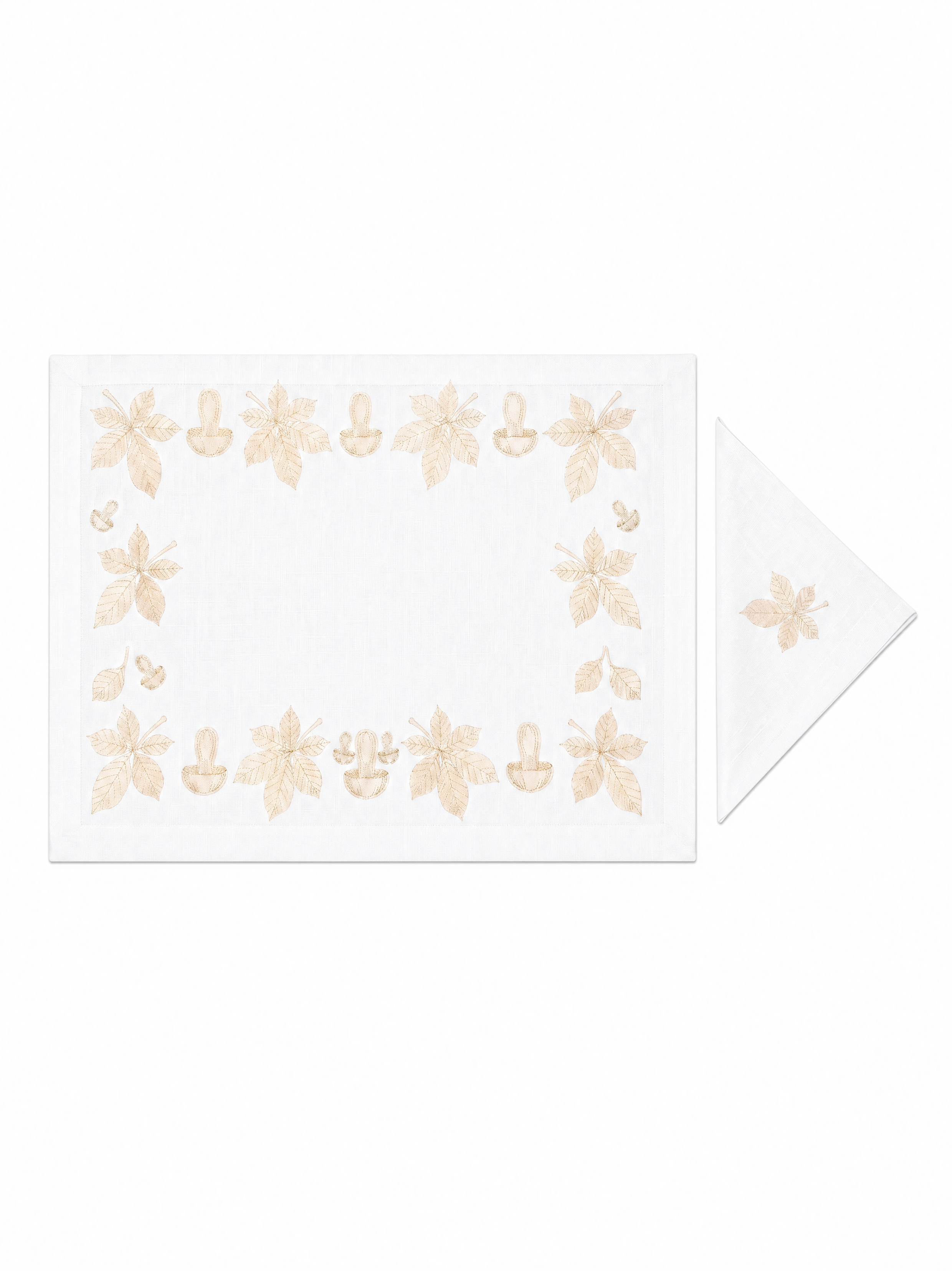 Fleurs Dorées (Placemat + Napkin)