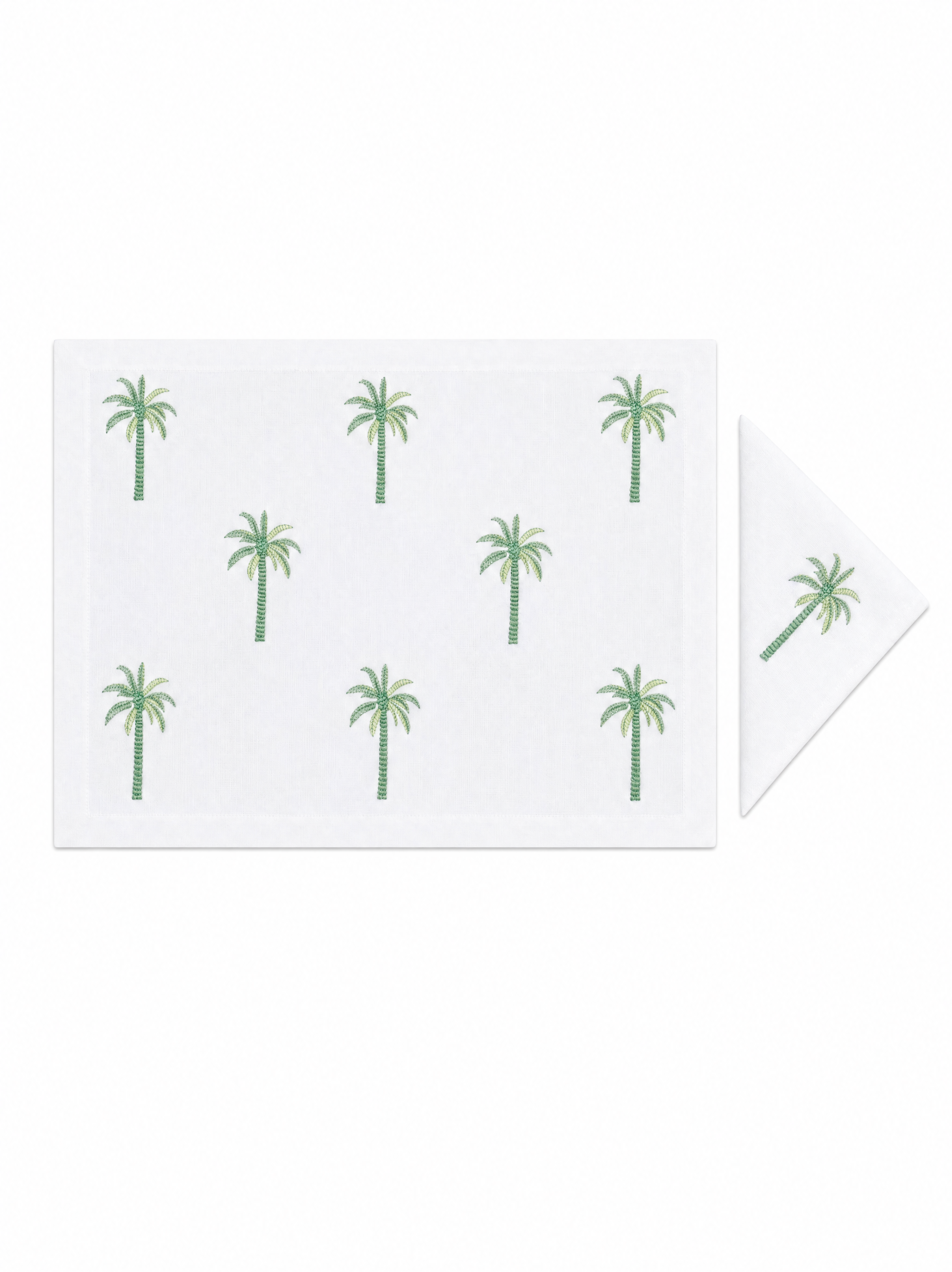 Green Palm Trees (Placemat + Napkin)
