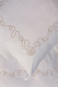 Lumache Dorate — embroidered bed linen set | Maison Alia