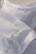 Demi-Cercles Verts — embroidered bed linen set | Maison Alia