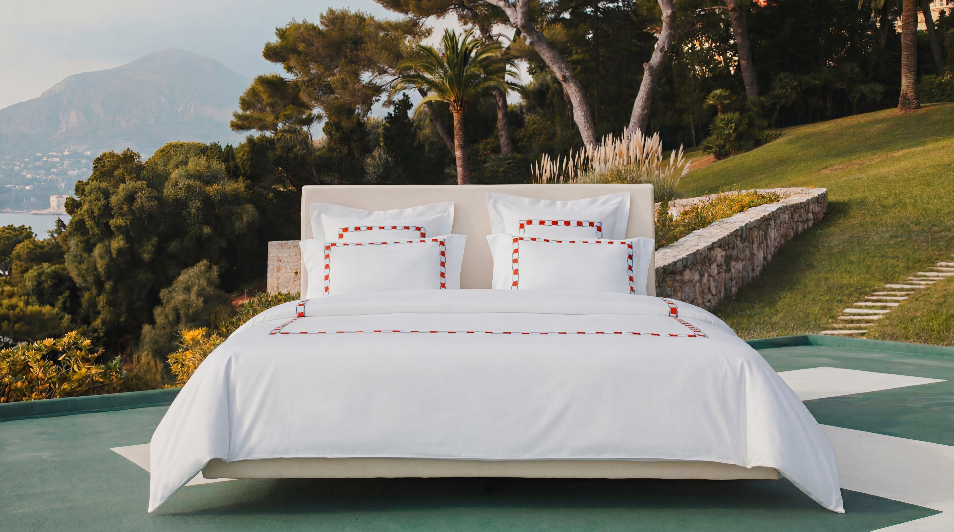 Geometria Rossa e Blu - Bed Set