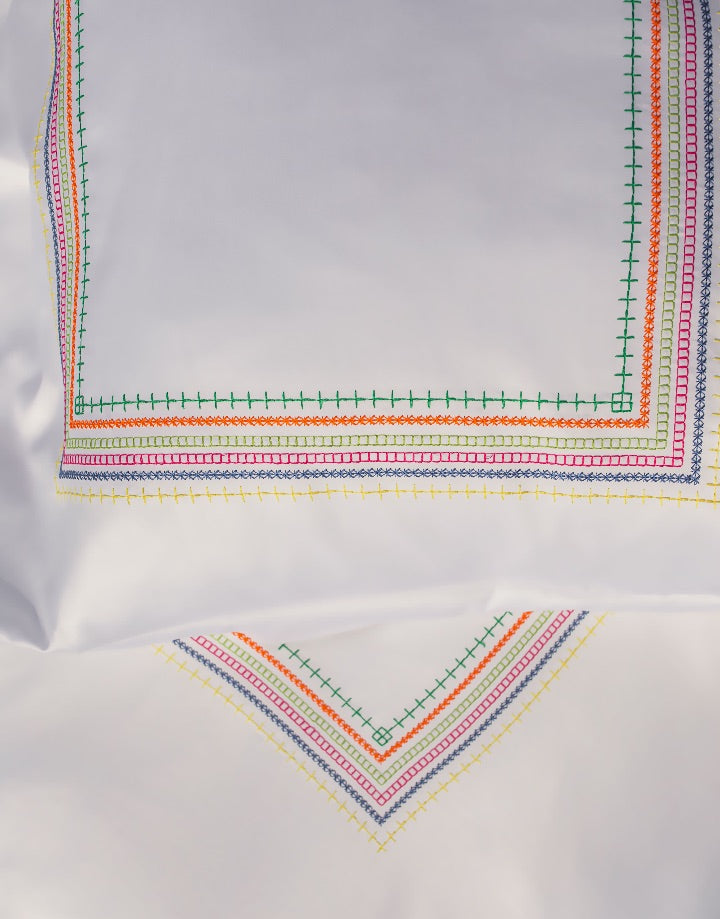 Miami — embroidered bed linen set | Maison Alia