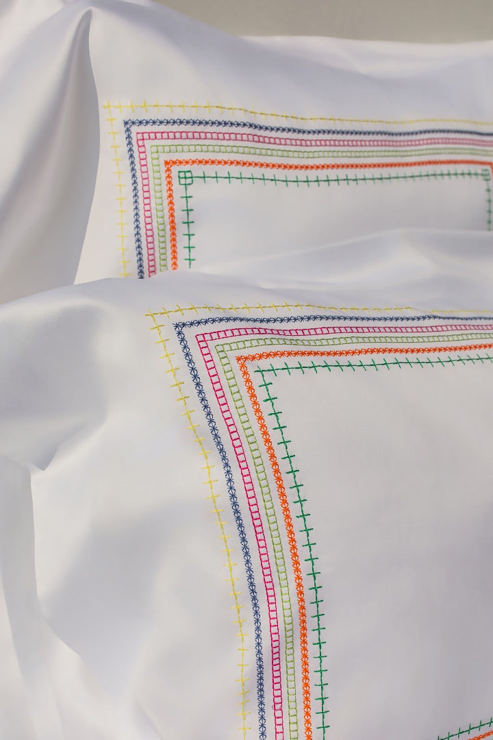 Miami — embroidered bed linen set | Maison Alia