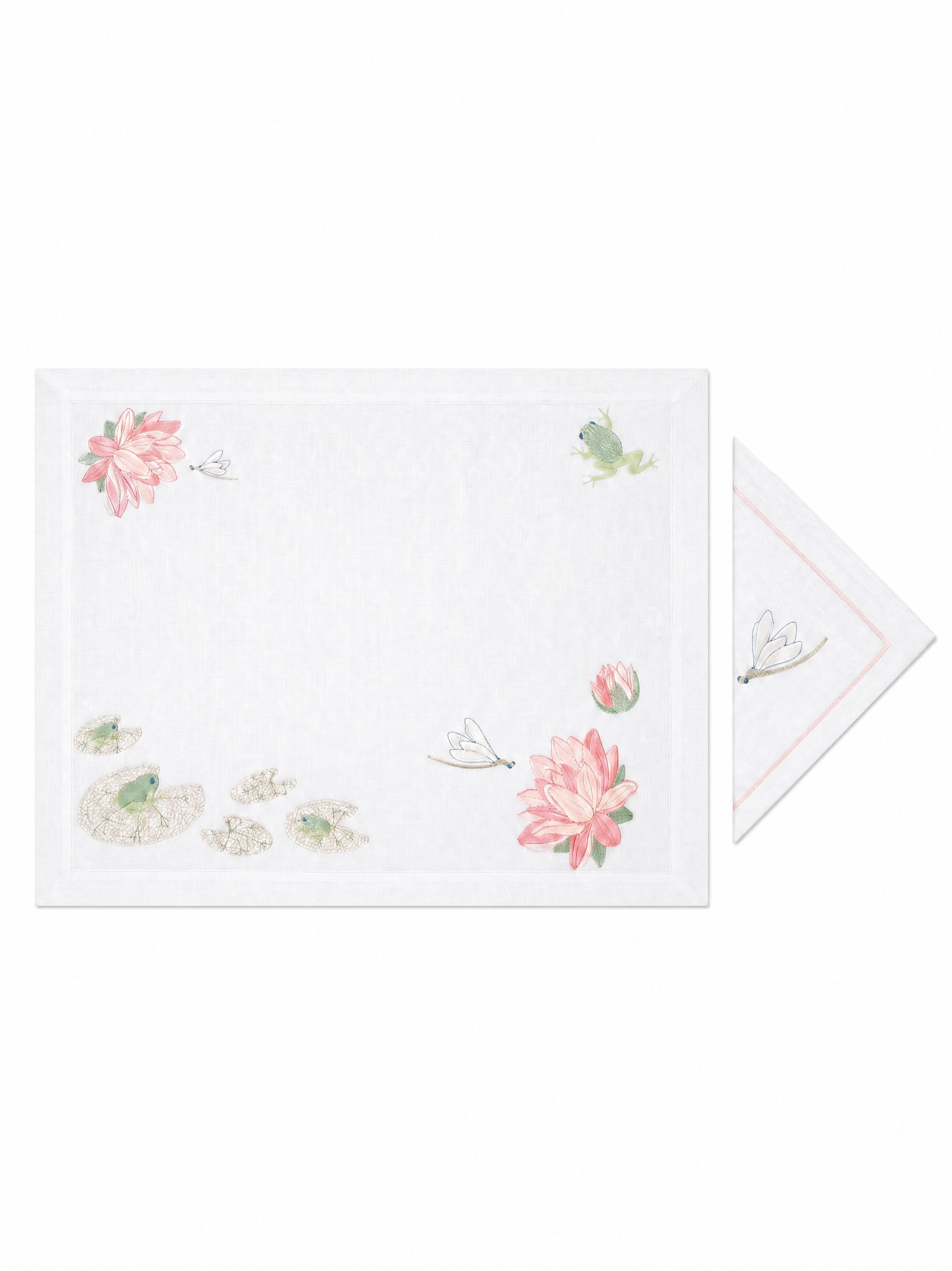 Nymphéas et Grenouilles (Placemat + Napkin)