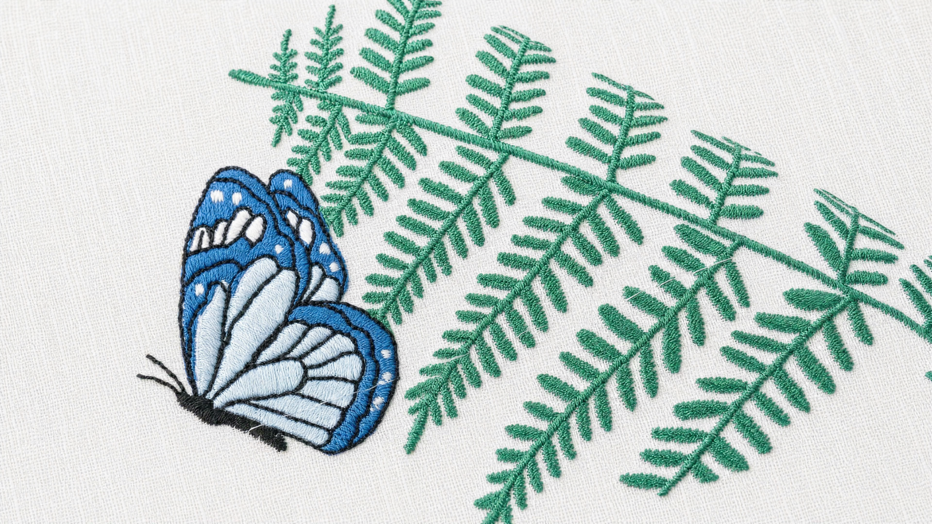 Fougères et Papillons (Placemat + Napkin)