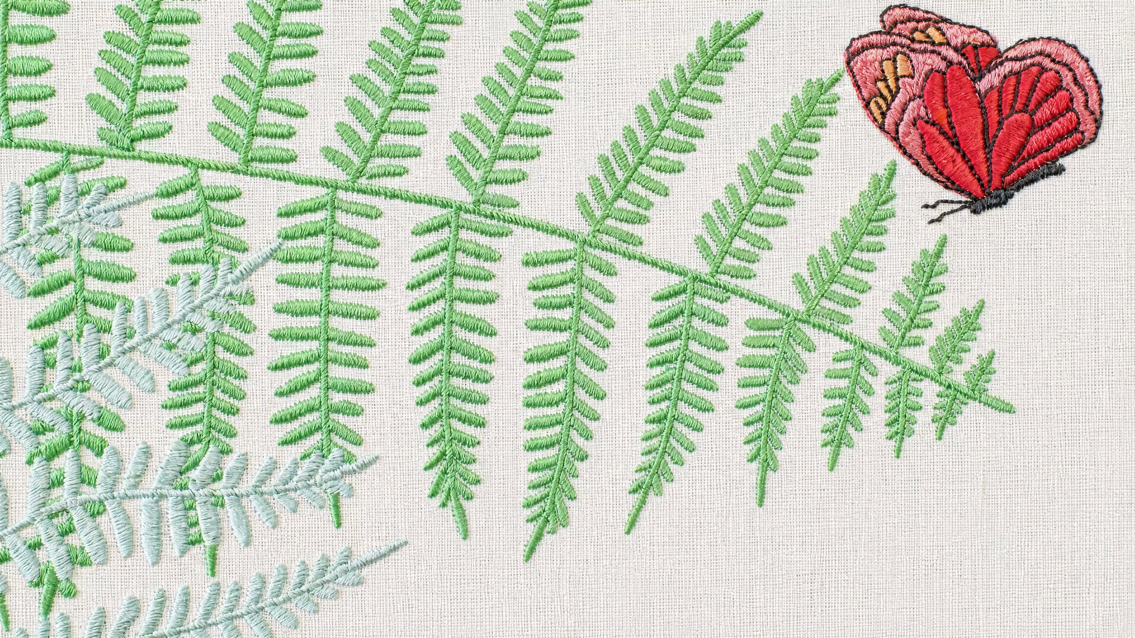 Fougères et Papillons (Placemat + Napkin)