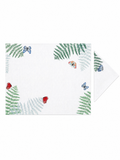 Fougères et Papillons (Placemat + Napkin) — hand-embroidered Italian linen placemat & napkin set | Maison Alia