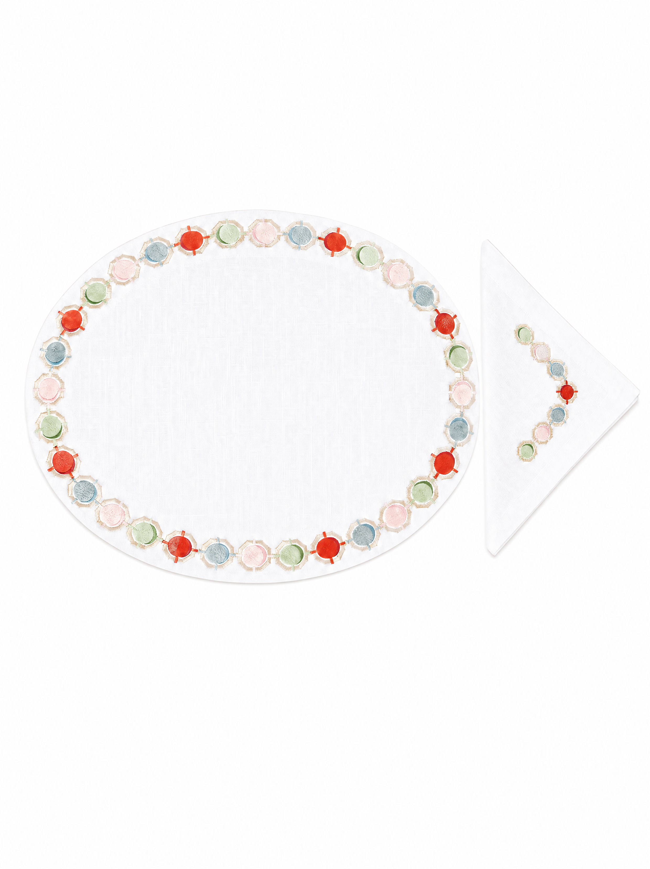 Perles Colorées (Placemat + Napkin)
