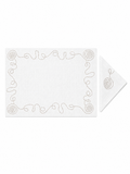 Volutes Beiges (Placemat + Napkin) — hand-embroidered Italian linen placemat & napkin set | Maison Alia