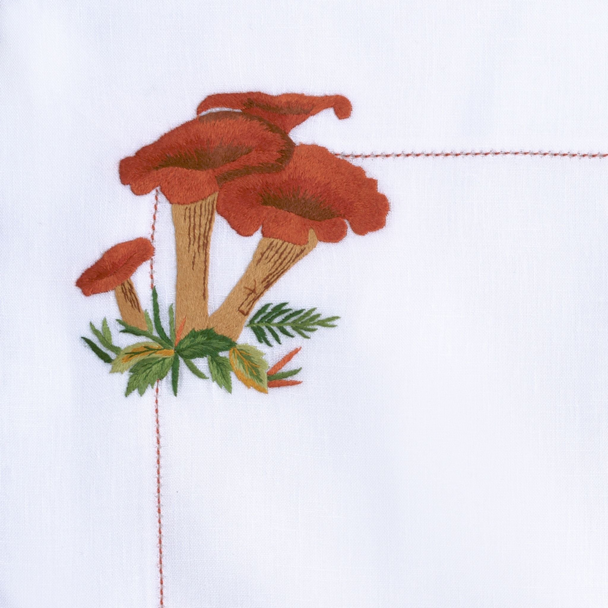 Table - Placemat - Champignons (Hand Embroidered)